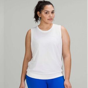 Lululemon Swiftly Breathe Muscle Tank Top
Size 8 White